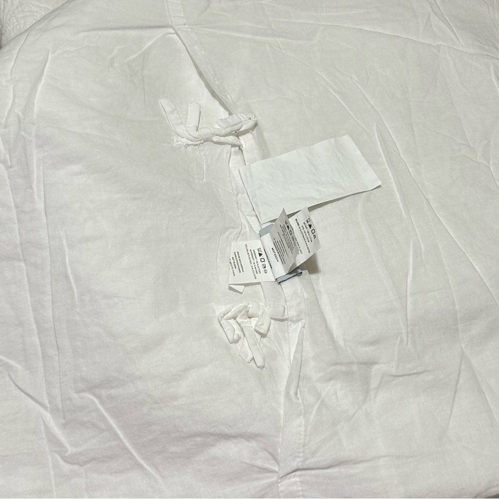 Sigrid Olsen Home White Quilted King Size Pillow Shams - Picture 3 of 5
